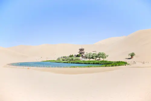 Private Hexi Corridor Silk Road Tours crescent moon oasis 1