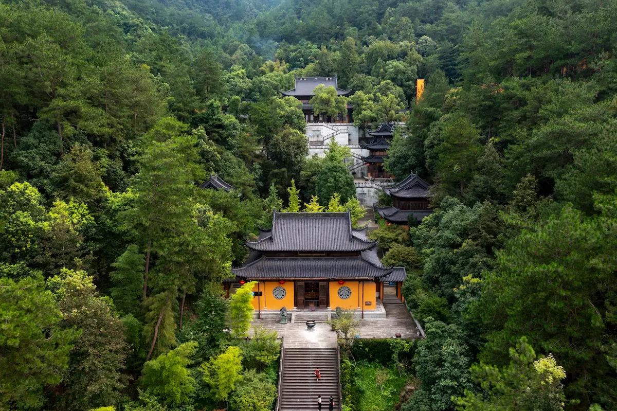 Exclusive Package Tour To Shanghai & Beyond! hangzhou temple aerial view