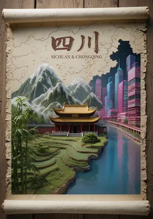 Best Sichuan Province Travel Adventures map sichuan chongqing