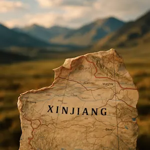 map xinjiang frontier