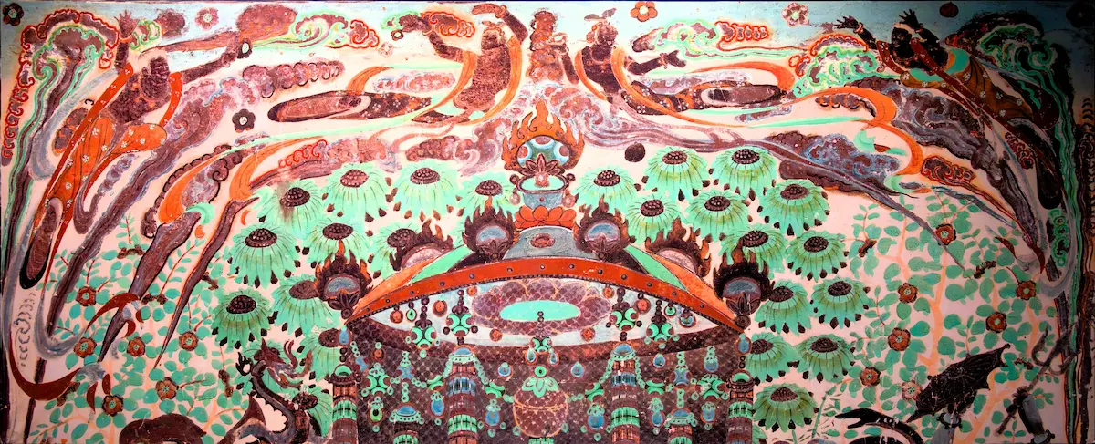 Rainbow Mountains,Warriors & Dunes mogao grottoes murales 320