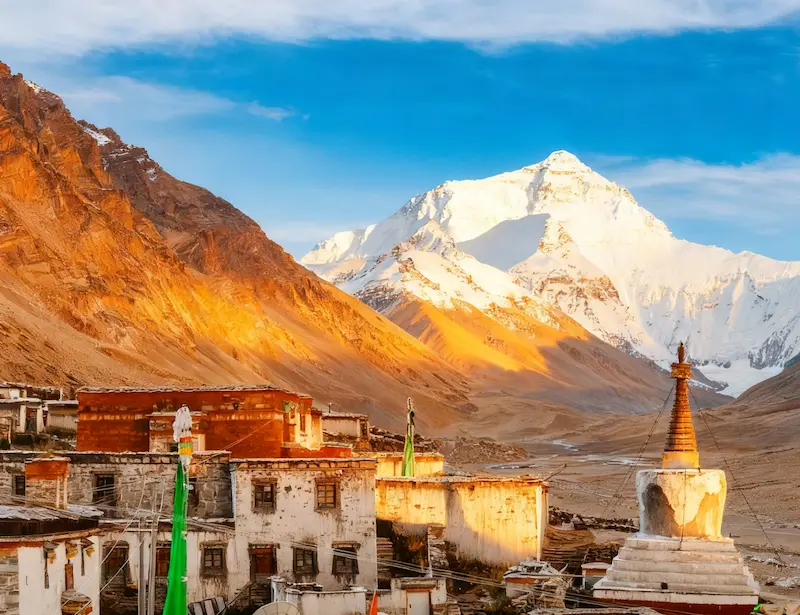 Lhasa Potala To Base Camp Mount Everest: A Soulful Journey rongbuk monastery