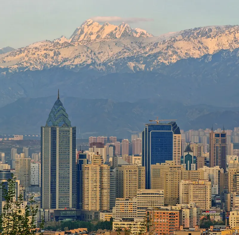 Northern Xinjiang Tour urumqi skyline 2