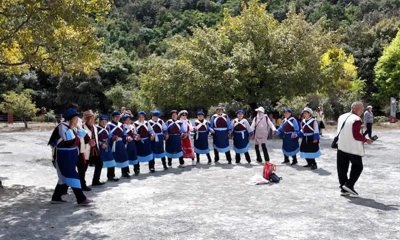 Baishuitai: The Enchanted Terraces of Yunnan naxi people dancing