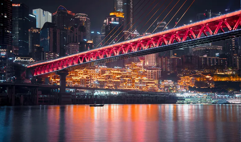 Chongqing: What to Visit | Part 4 Hongyadong, night view in Chongqing