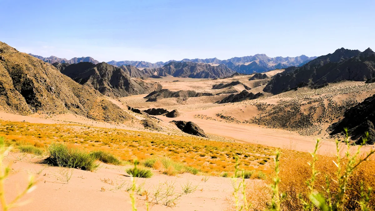 Yin Mountains Frontier Expedition – Inner Mongolia Stunning landscape of the Yin Mountains, in western Inner Mongolia