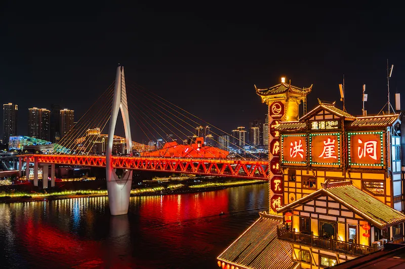 China Heritage | 10-Day Private China Itinerary chongqing night view bridge and hongyadong