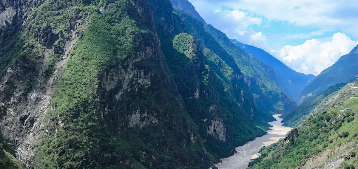 Peaks & Skylines | 15-Day Private China Itinerary jinsha river at tiger leaping gorge